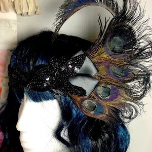 Peacock Feather Headpiecen